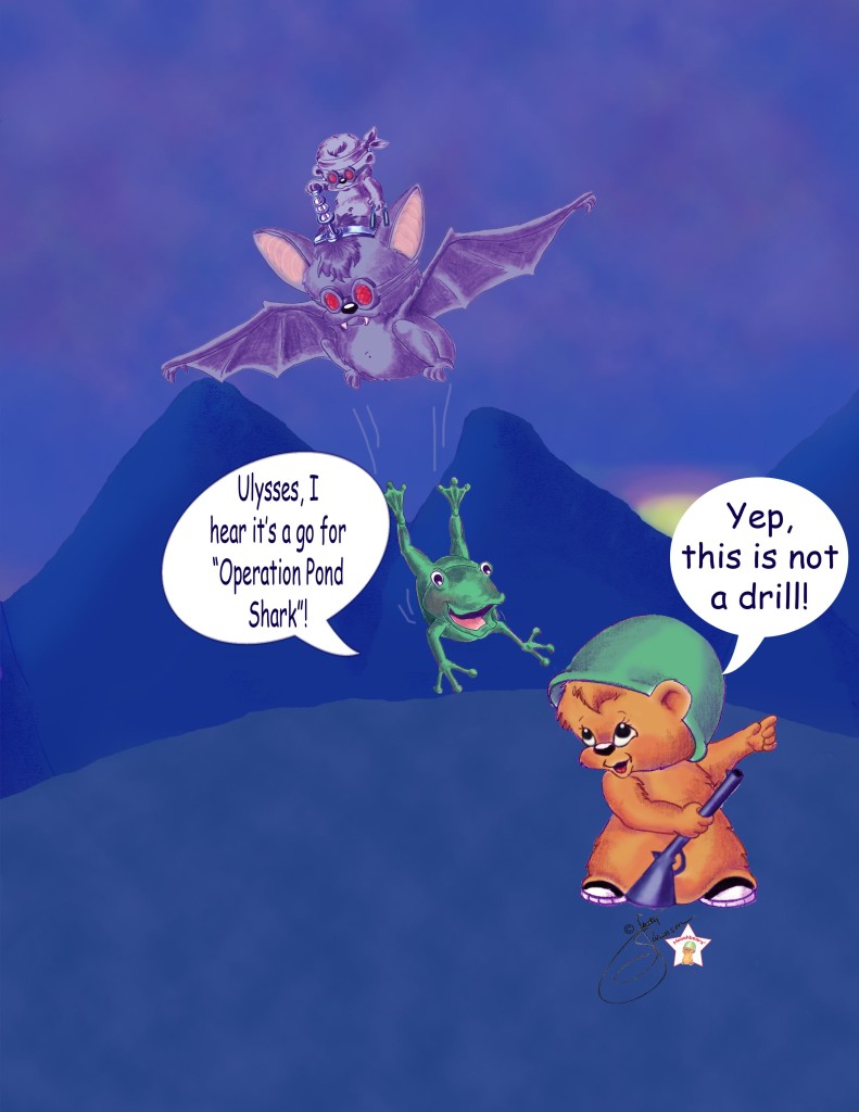 frog drops in  and ulysses with words